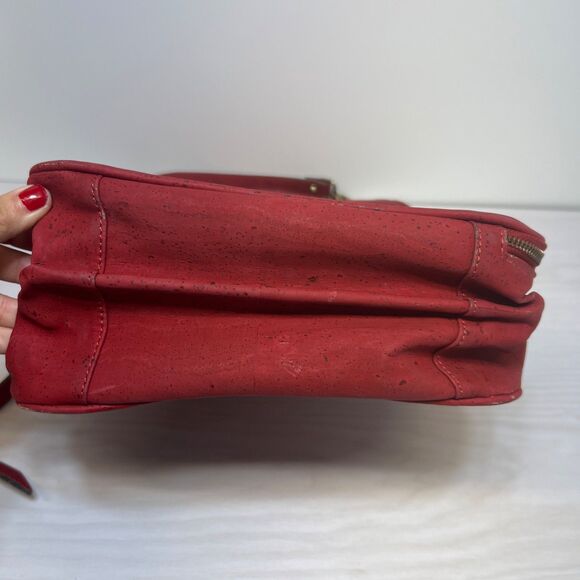 La‎ Flore Paris bobobark Vegan Cork Skin Convertible Backpack Purse Cognac Red main image 10